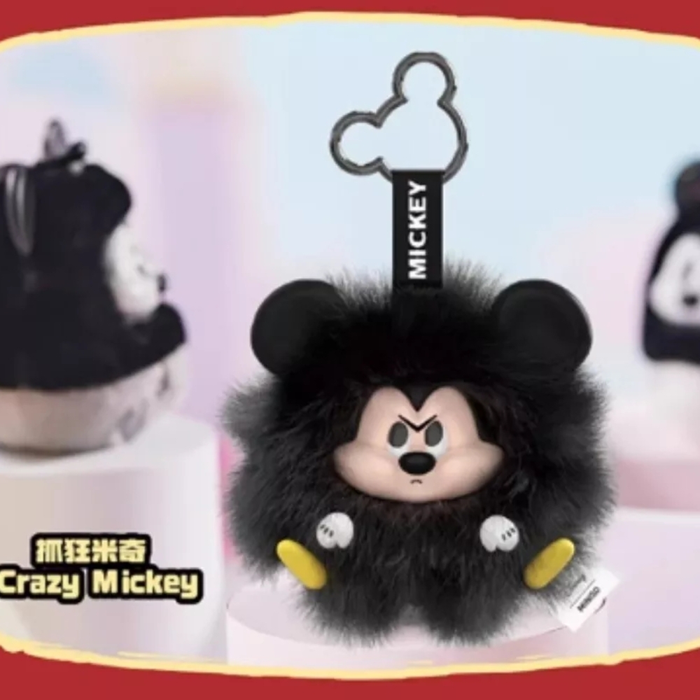 Mickey Fun Crash vinyl plush pendant - Crazy Mickey
